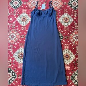 Danielle Bernstein Blue Slip Dress